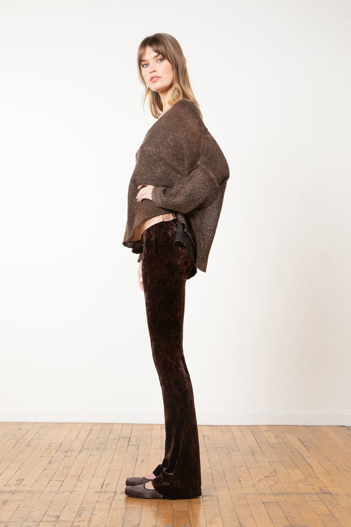 BELLINI Crushed Velvet Brown