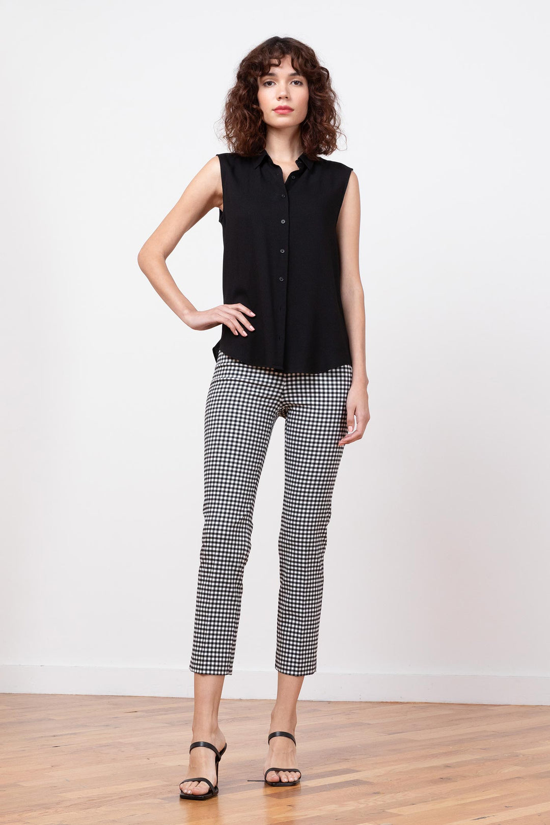 BRIGITTE Check Black - AVENUE MONTAIGNE