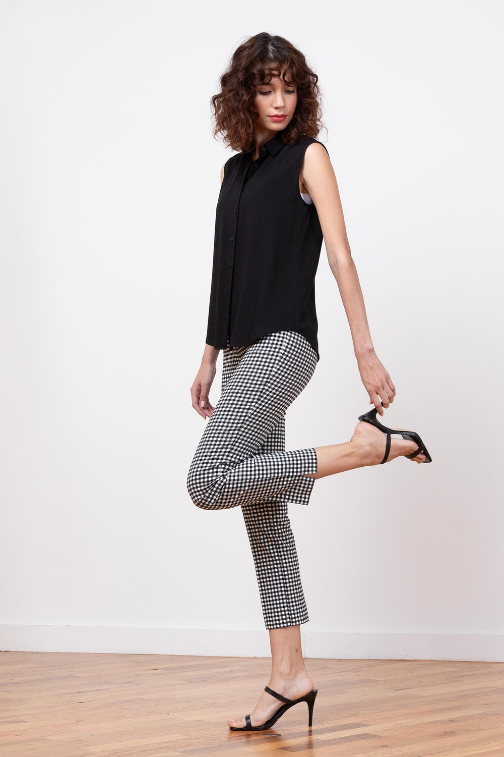 BRIGITTE Check Black - AVENUE MONTAIGNE