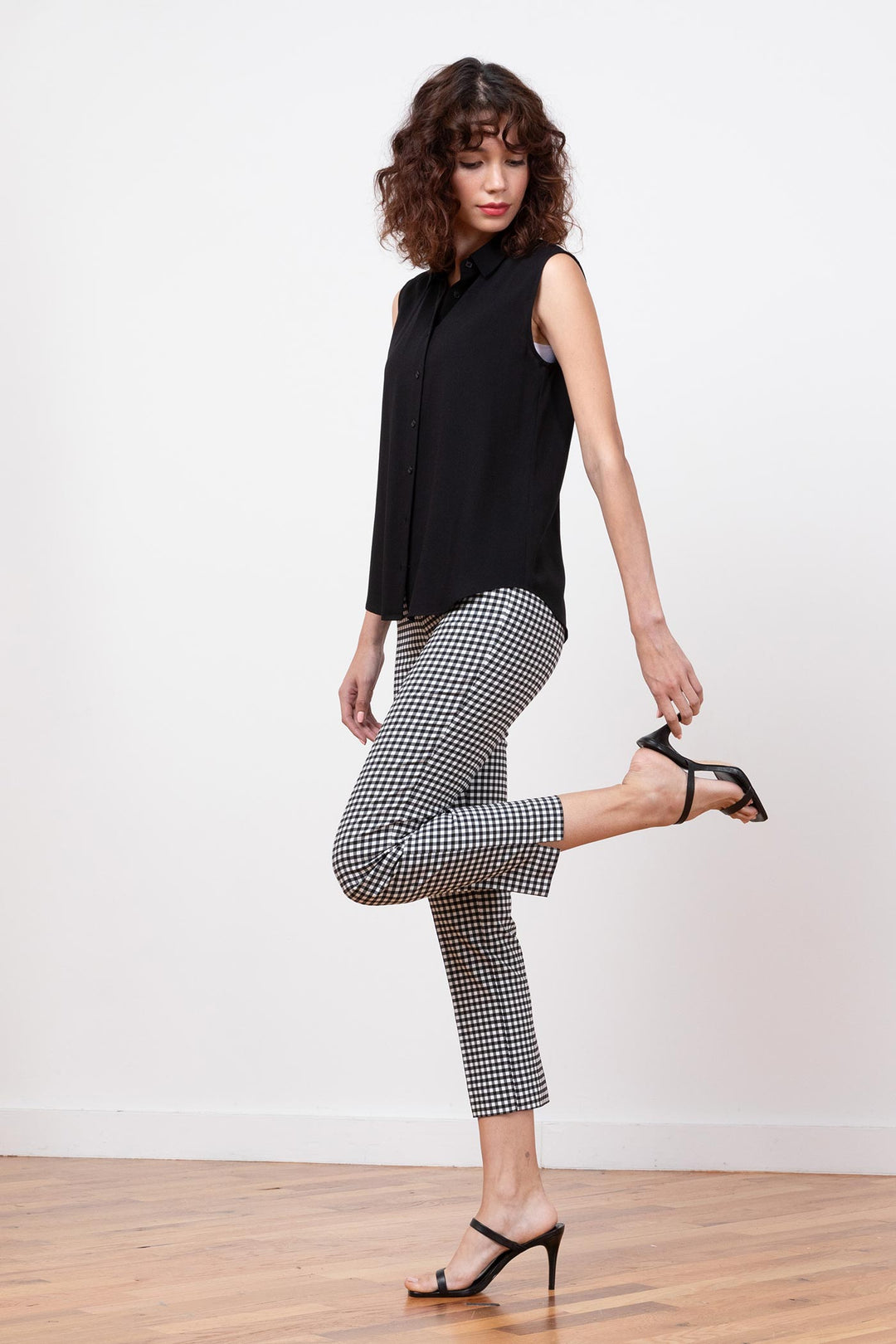 BRIGITTE Check Black - AVENUE MONTAIGNE