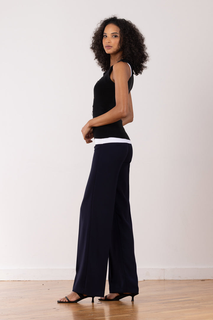 FLAVIA Crepe Navy