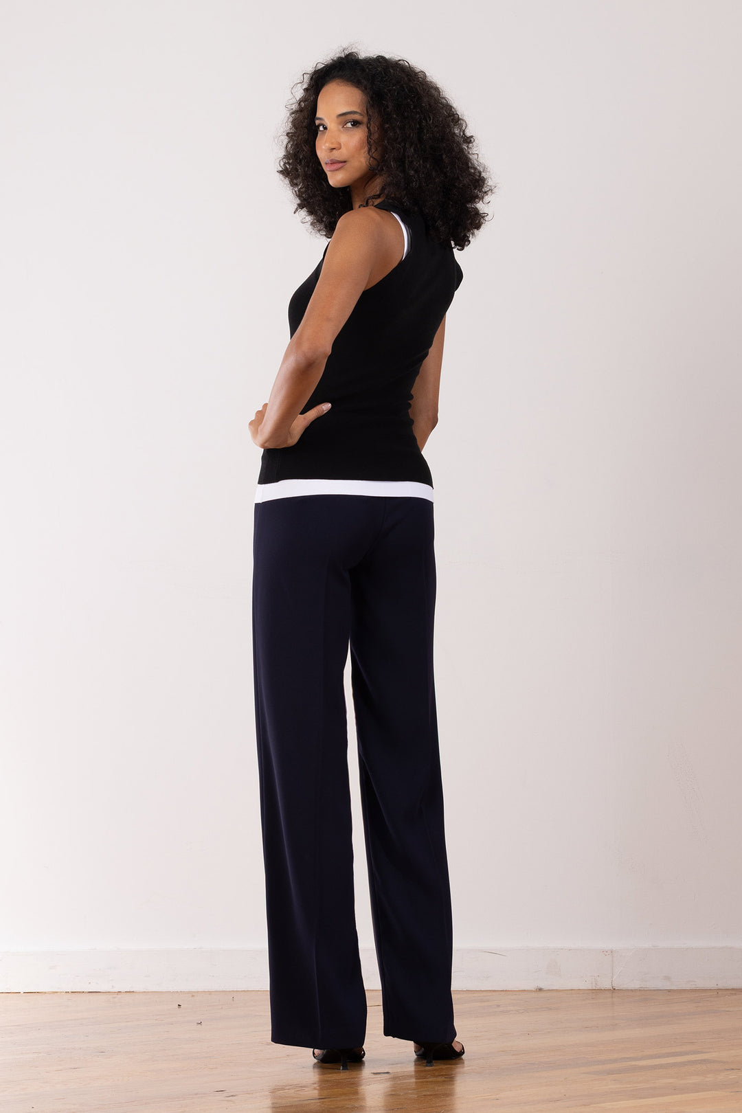 FLAVIA Crepe Navy