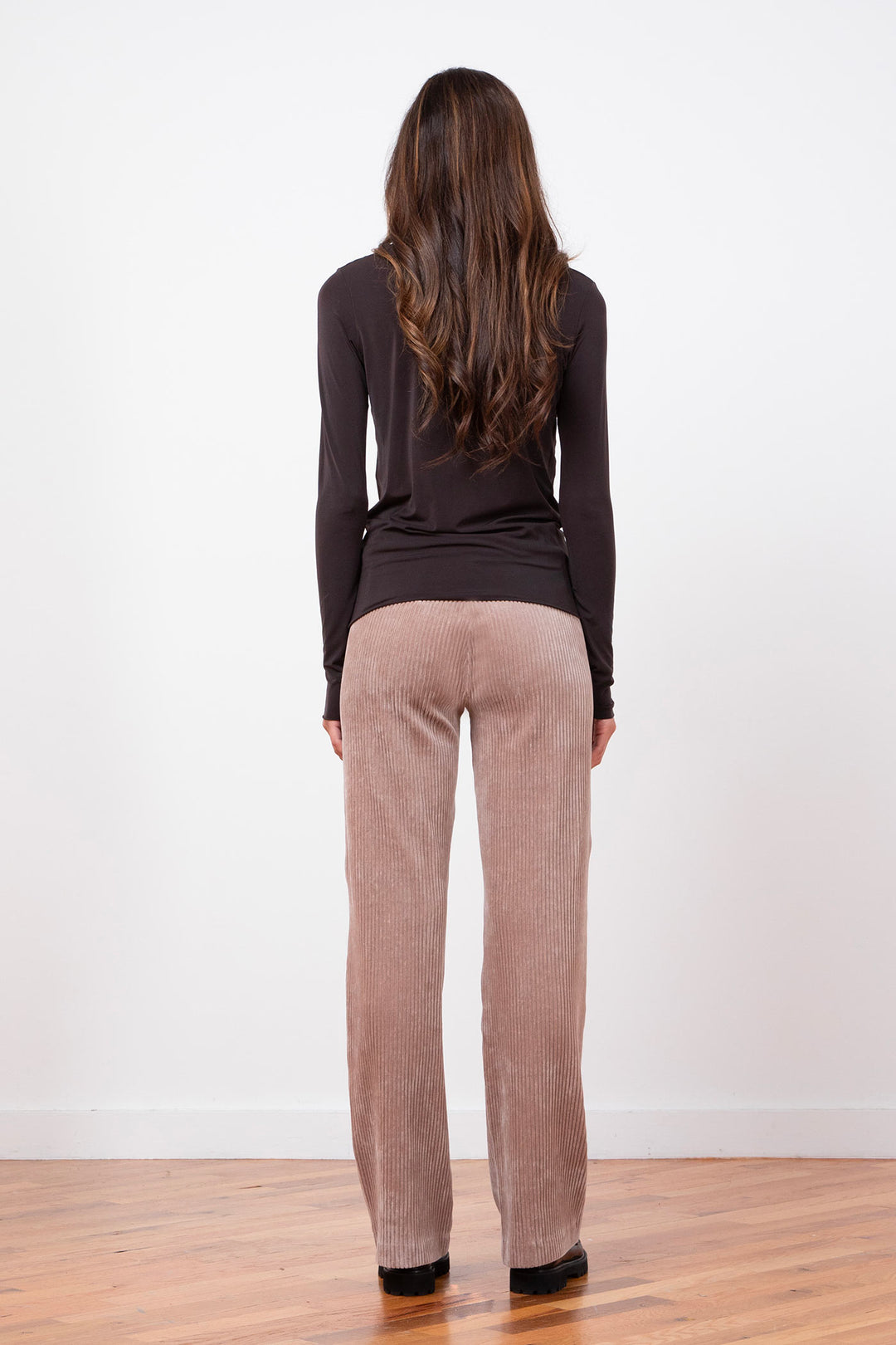 FLAVIA Corduroy Cappuccino - AVENUE MONTAIGNE
