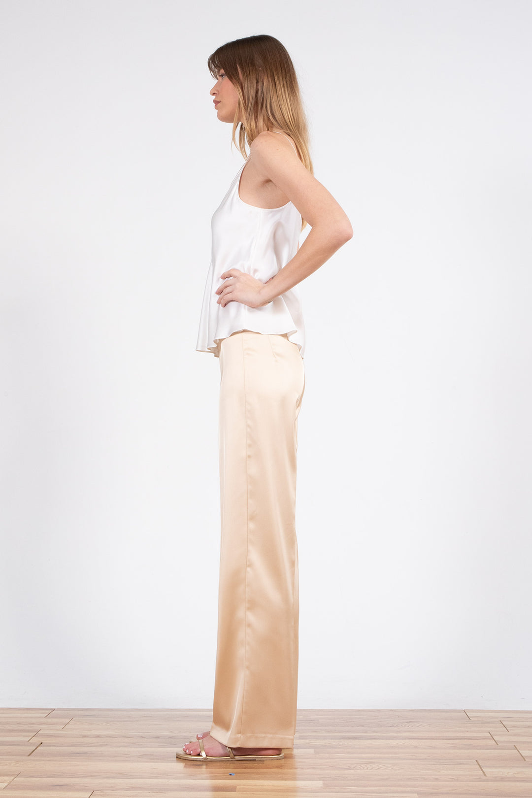 FLAVIA Satin Champagne