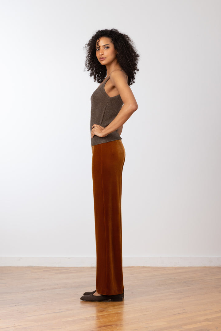 FLAVIA Velvet Sienna - AVENUE MONTAIGNE