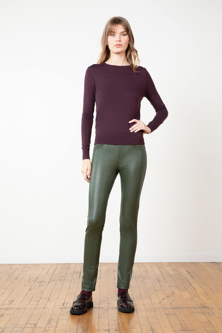 JENNA Pleather Olive Green