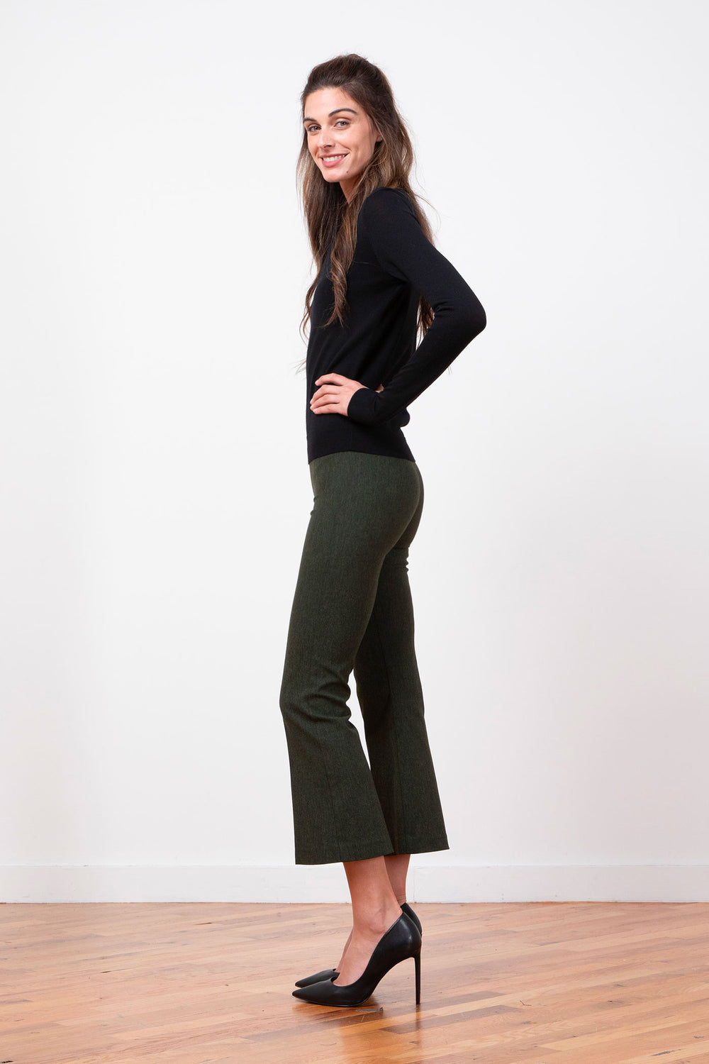 LEO Flannel Olive Green - AVENUE MONTAIGNE