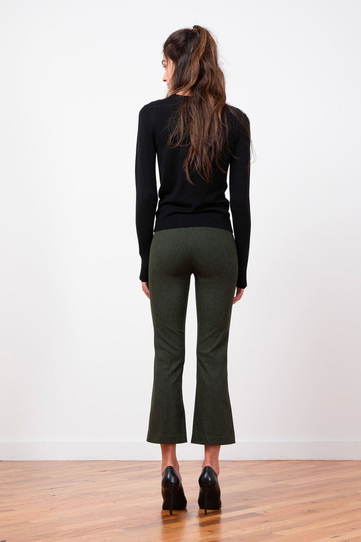LEO Flannel Olive Green - AVENUE MONTAIGNE