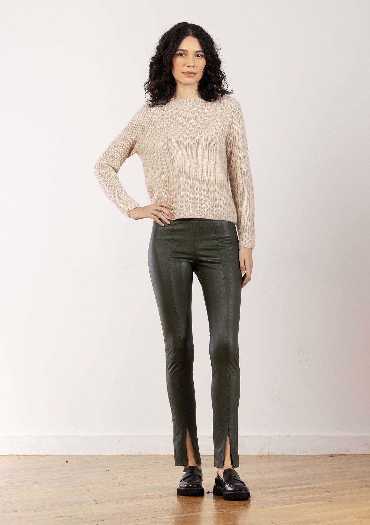【THE MOZZ】Scan Pleated Pants Men's Pleated Pants | Single & Double Pleated Pants | Moss