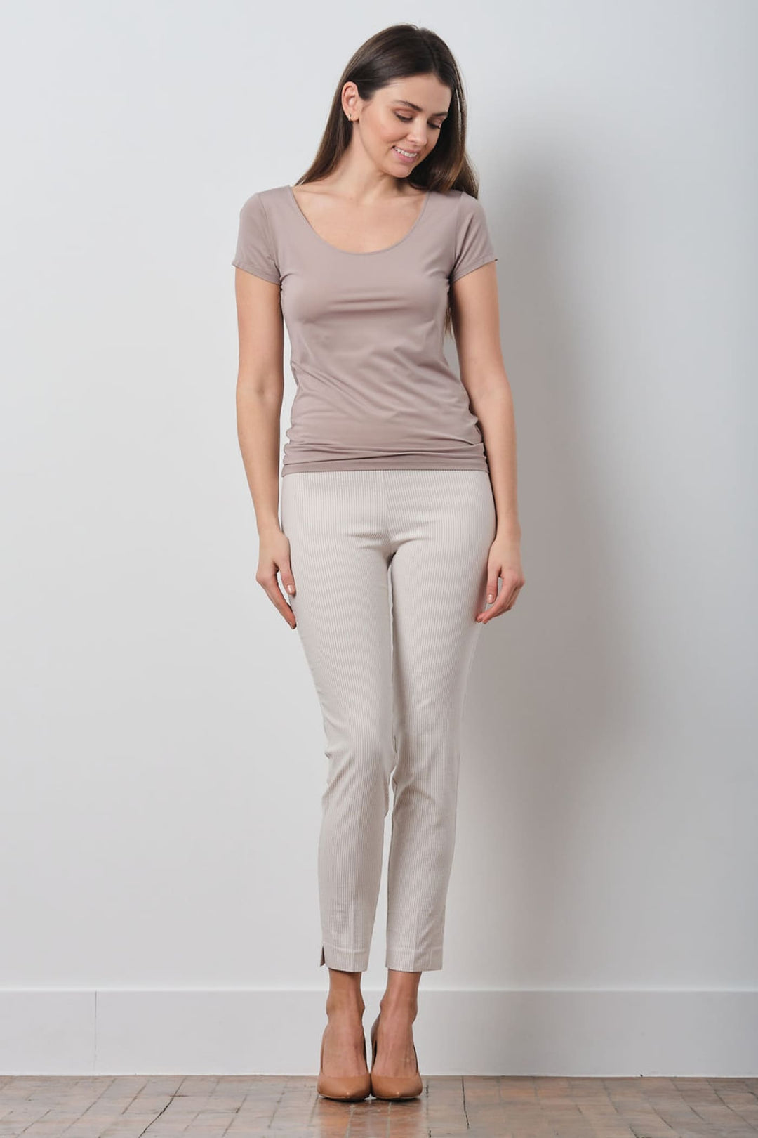 BRIGITTE Seersucker Beige