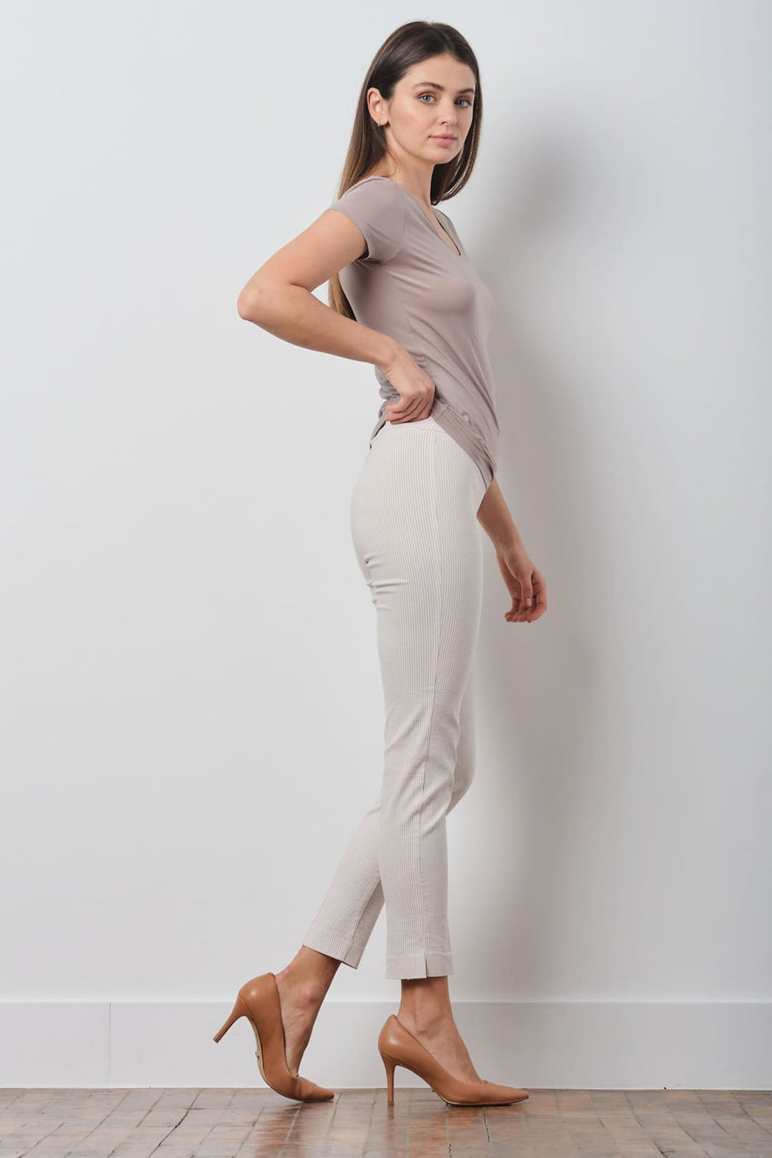 BRIGITTE Seersucker Beige