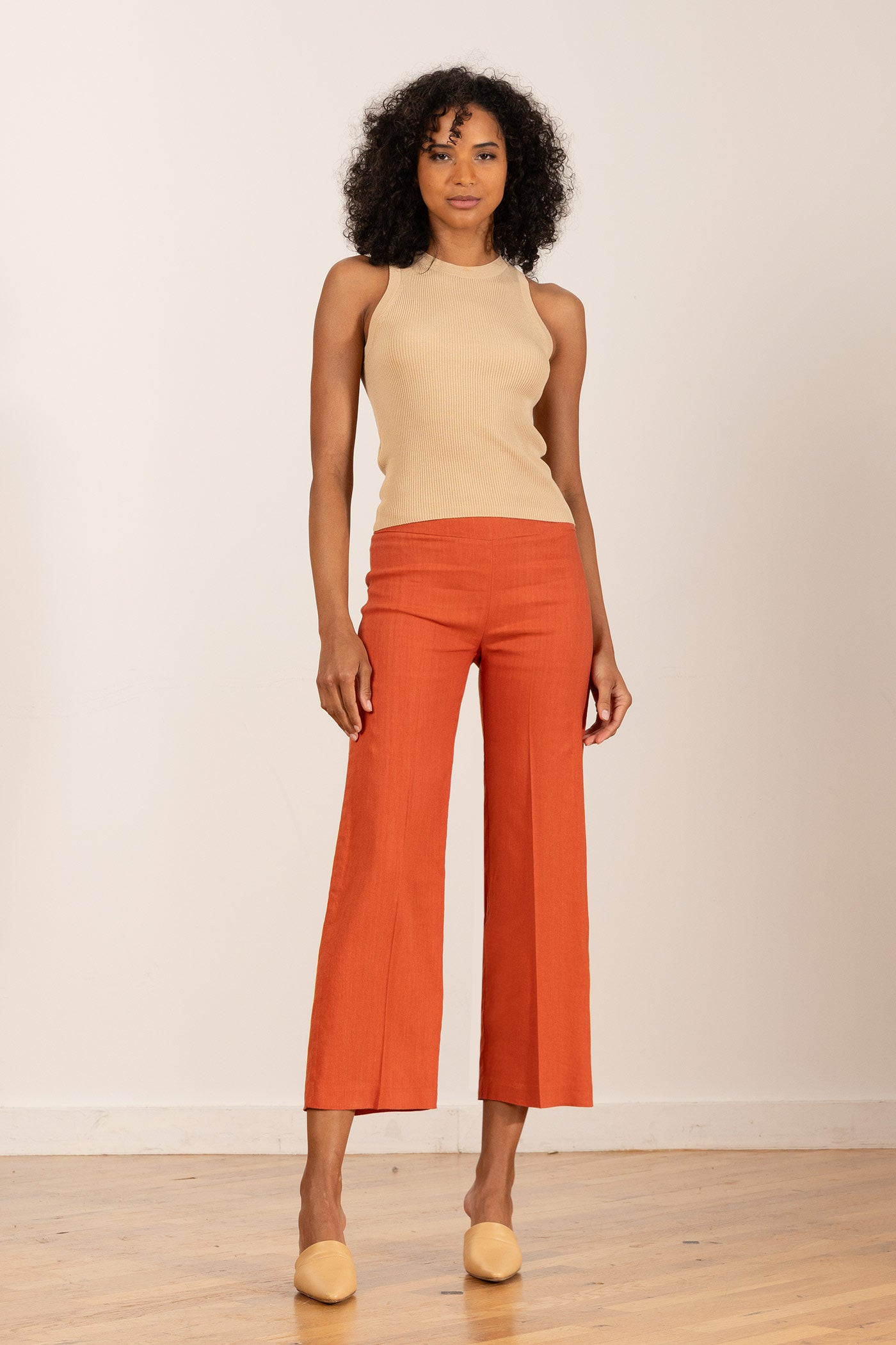avenue montaigne ALEX Linen Saffron