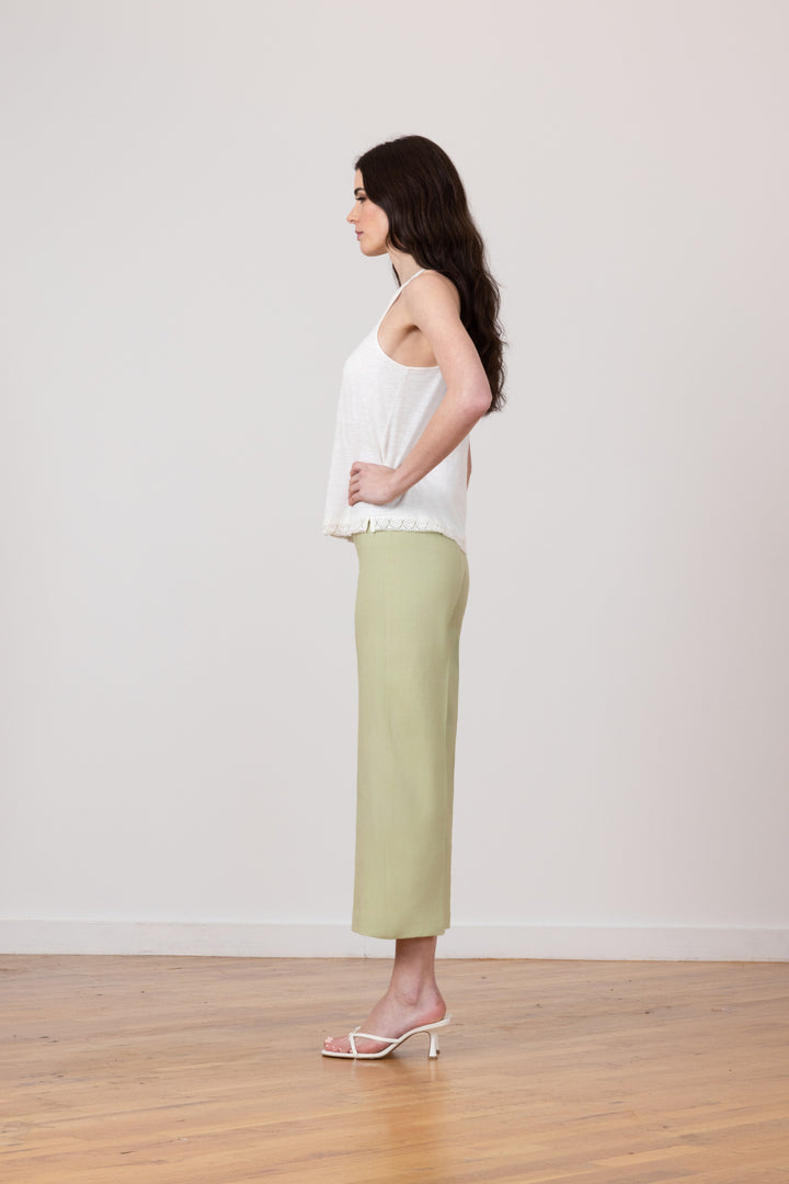 ALEX Linen Jade - AVENUE MONTAIGNE 
