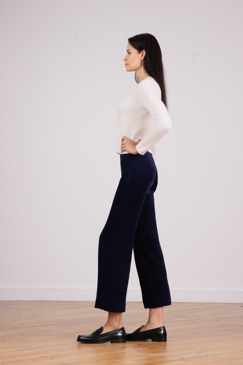 ALEX Corduroy Navy - AVENUE MONTAIGNE 