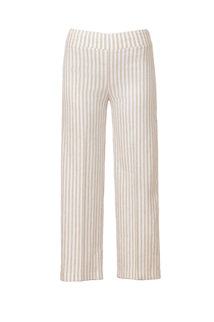 ALEX Linen Stripes Bengal Beige - AVENUE MONTAIGNE 