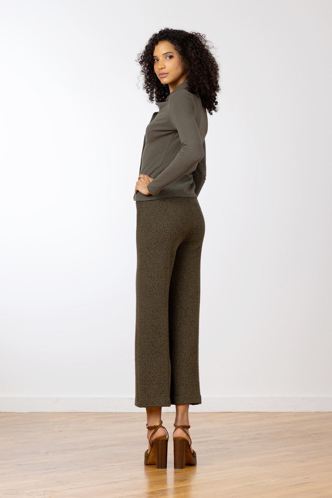ALEX Boucle Olive Green