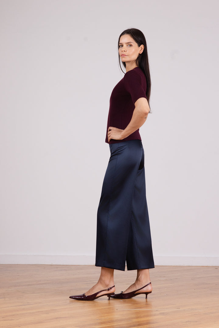 ALEX Satin Navy