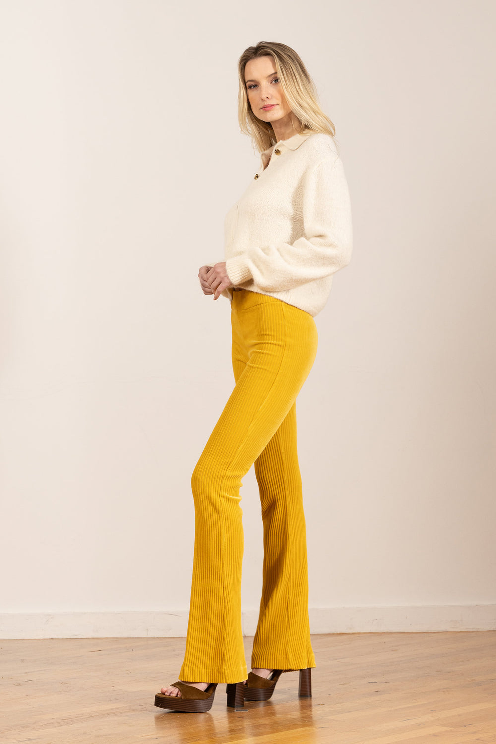 BELLINI Corduroy Mustard - AVENUE MONTAIGNE 