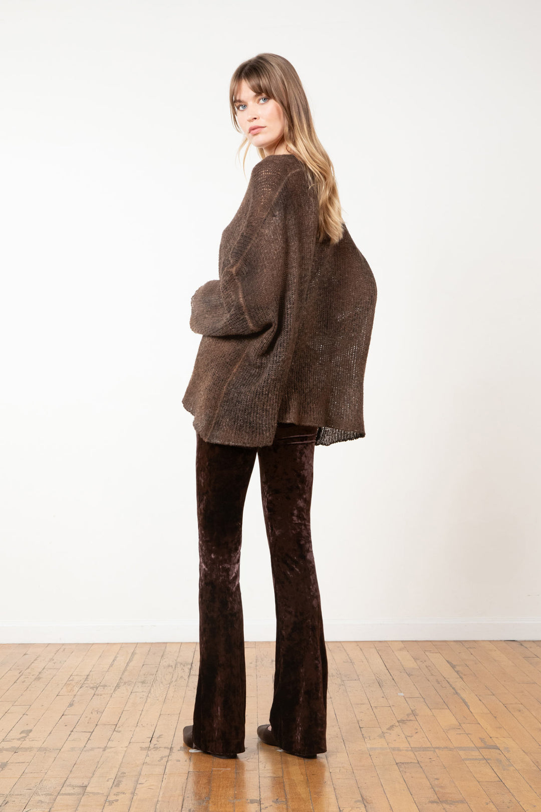 BELLINI Crushed Velvet Brown