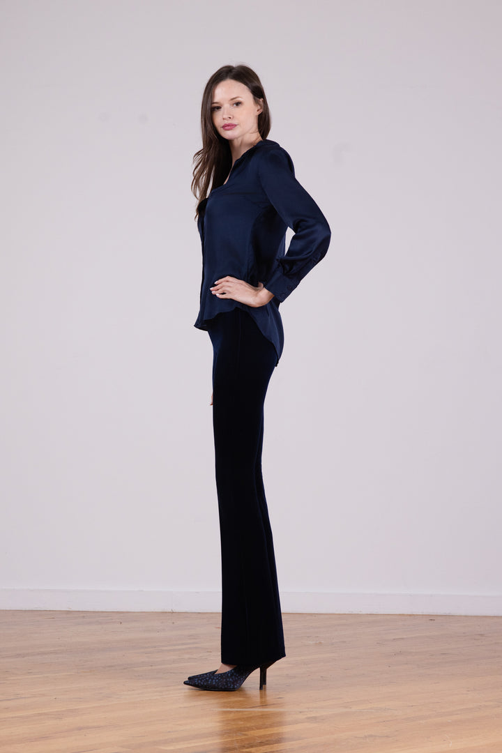 BELLINI Velvet Navy - AVENUE MONTAIGNE 