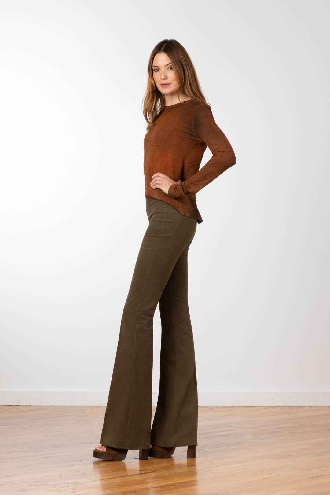 BELLINI Fine Corduroy Olive Green