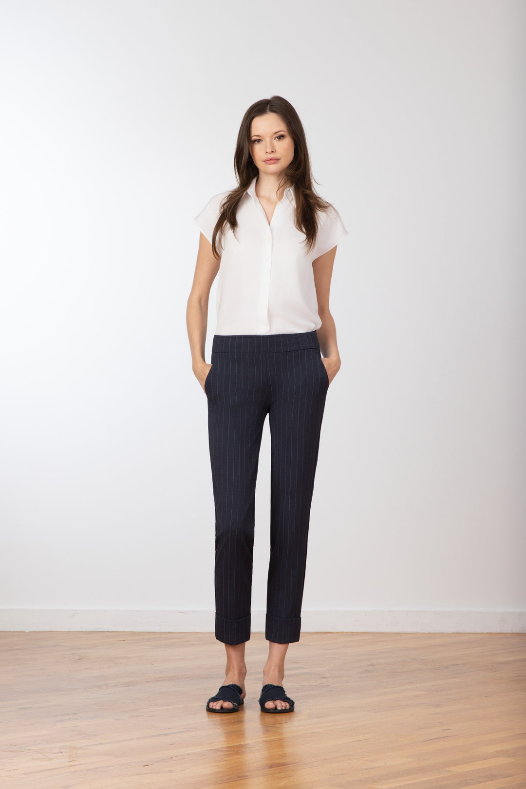 BEN Needle Line Navy - AVENUE MONTAIGNE 