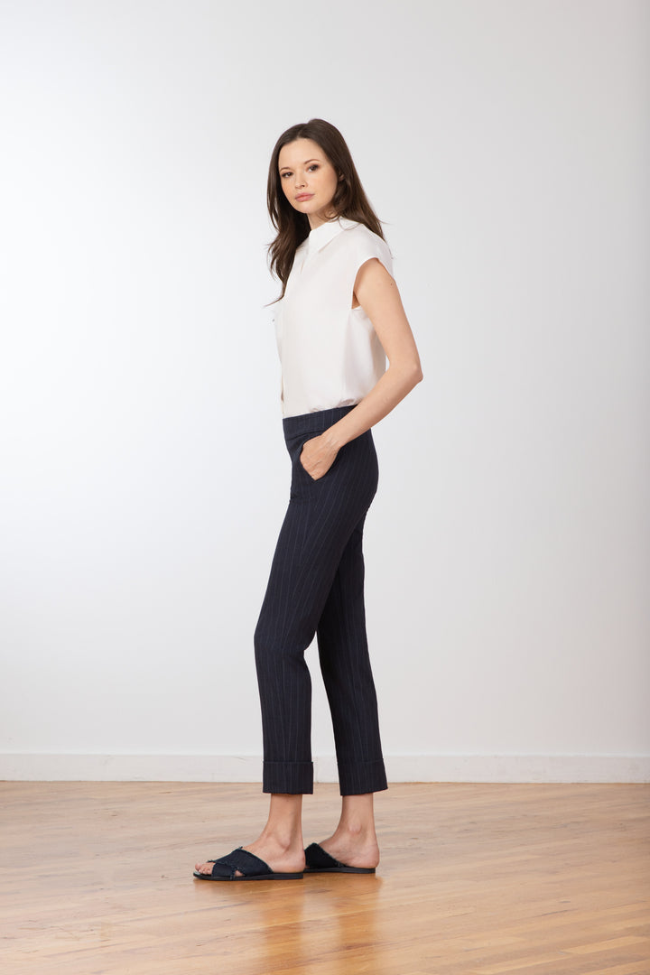 BEN Needle Line Navy - AVENUE MONTAIGNE 