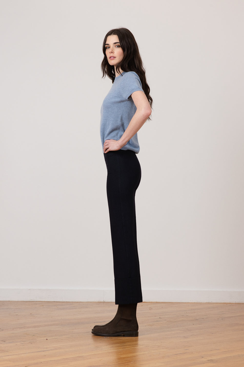 BONNIE Flannel Navy - AVENUE MONTAIGNE 