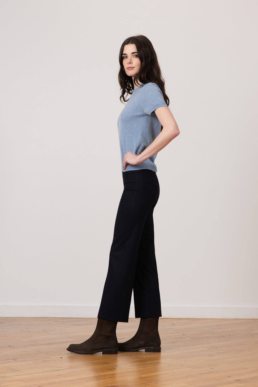 BONNIE Flannel Navy - AVENUE MONTAIGNE 