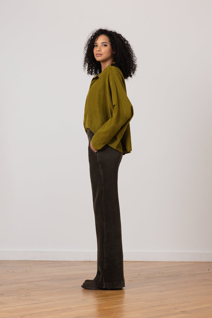 CARLA Corduroy Army Green