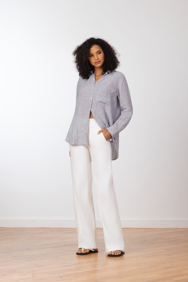 CARLA White Denim - AVENUE MONTAIGNE 