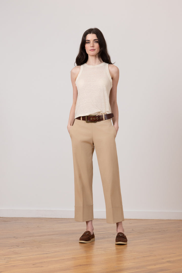 COSMO Cotton Stretch Khaki - AVENUE MONTAIGNE 