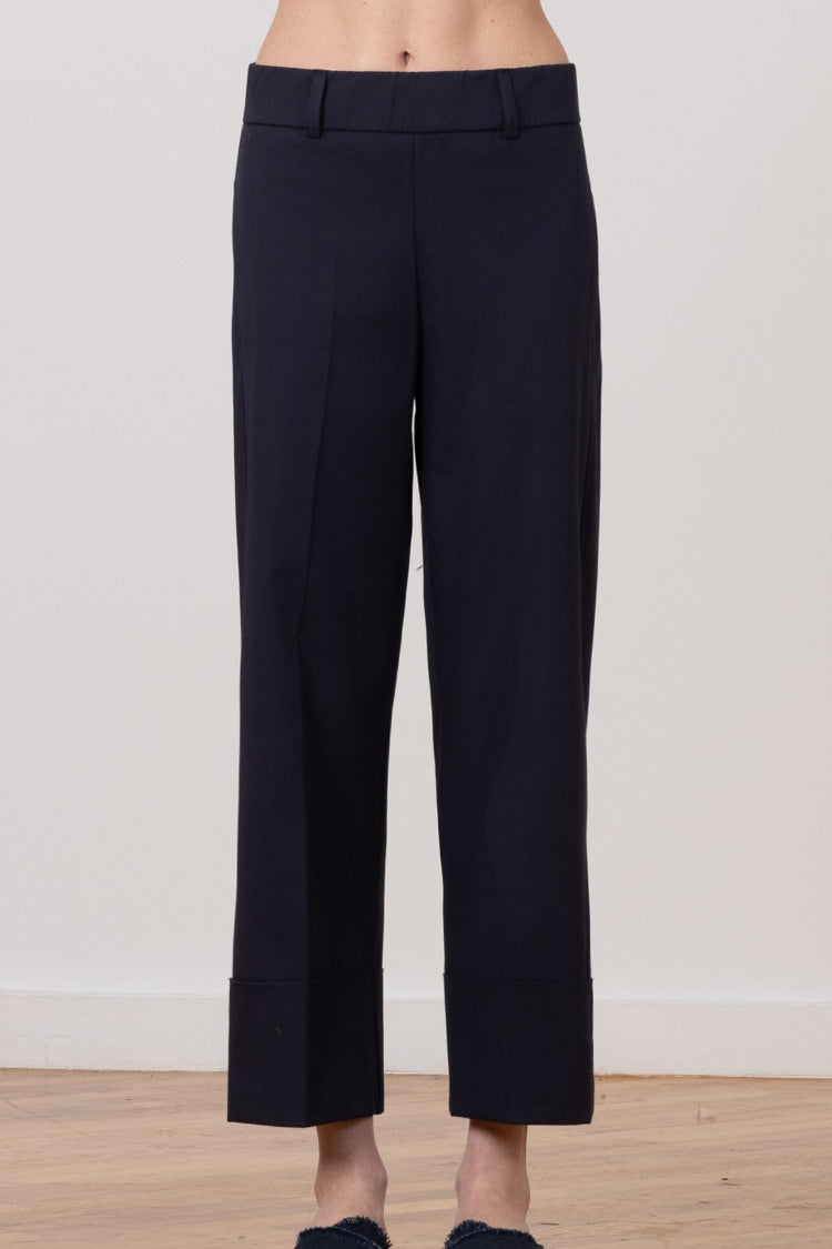 COSMO Cotton Stretch Navy - AVENUE MONTAIGNE 
