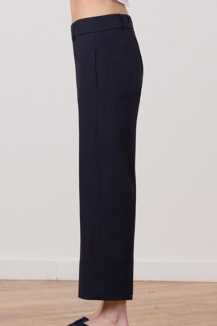 COSMO Cotton Stretch Navy - AVENUE MONTAIGNE 