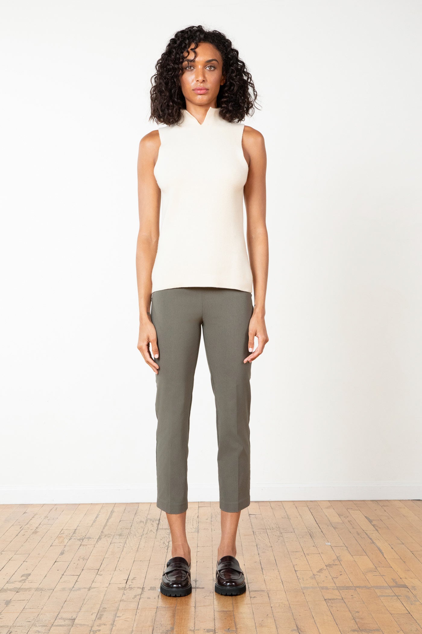 Straight-leg Pants - Beige - Ladies | H&M US