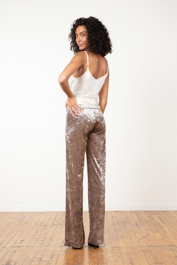 FLAVIA Crushed Velvet Silver