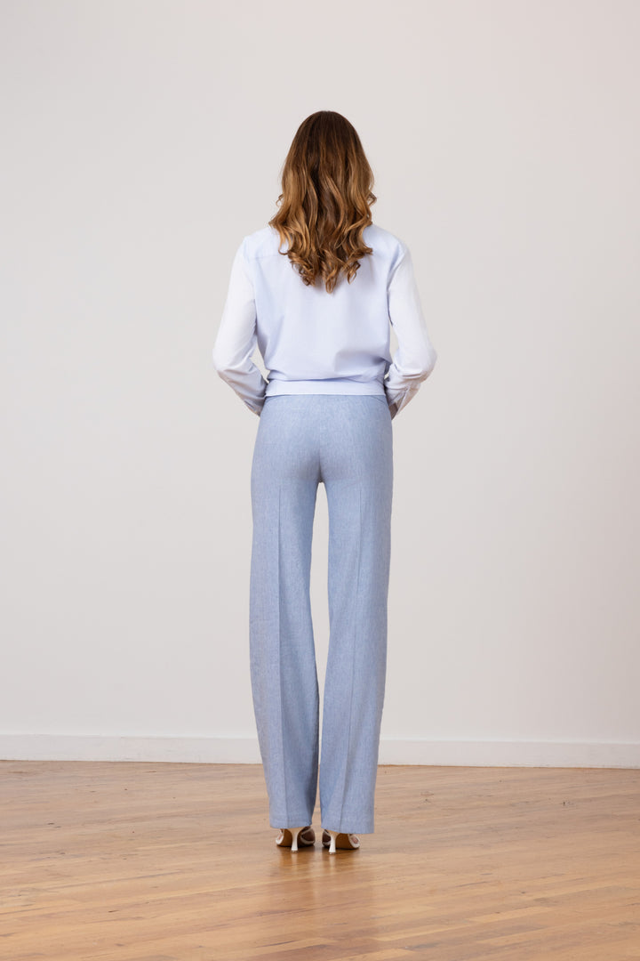 FLAVIA Linen Chambray - AVENUE MONTAIGNE 
