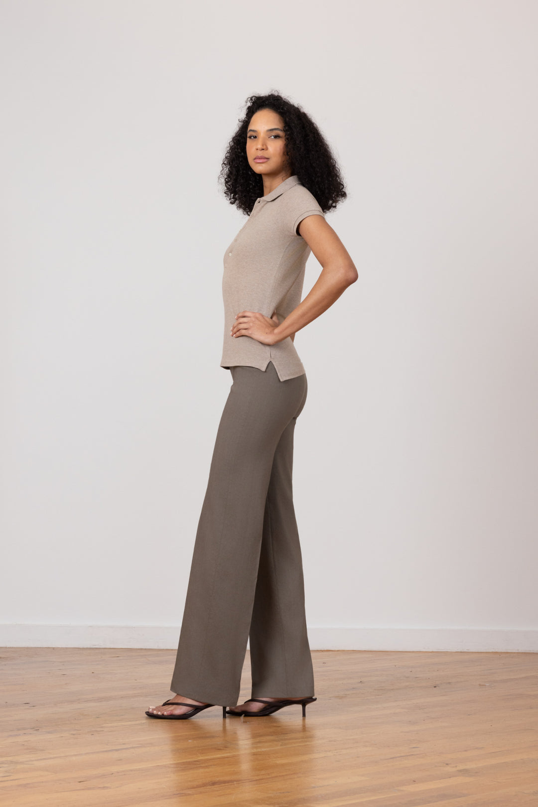 FLAVIA Linen Moss - AVENUE MONTAIGNE 
