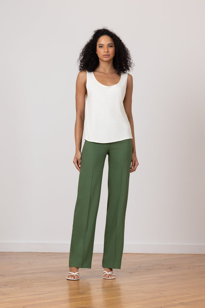 FLAVIA Linen Verde - AVENUE MONTAIGNE 