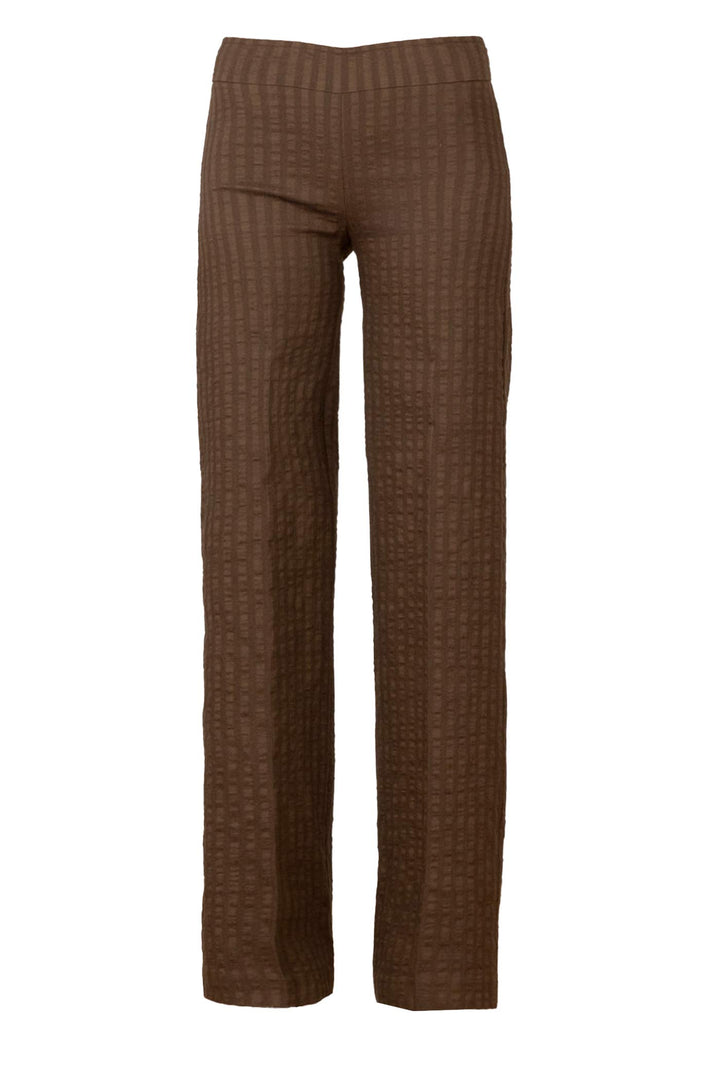 FLAVIA Seersucker Cognac - AVENUE MONTAIGNE 