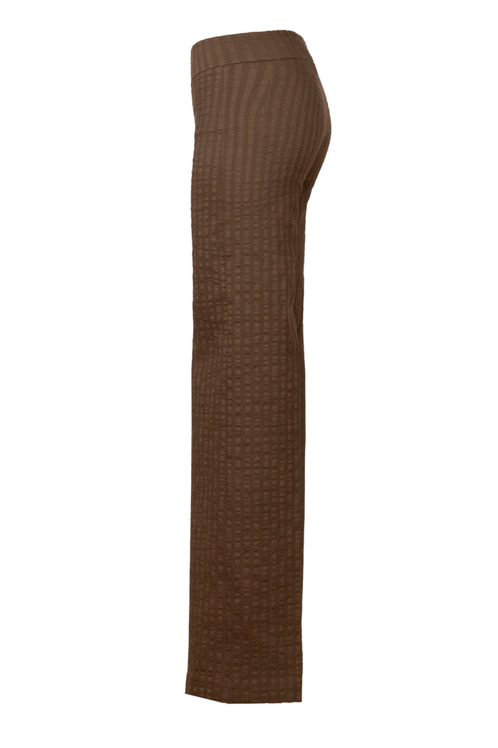 FLAVIA Seersucker Cognac - AVENUE MONTAIGNE 