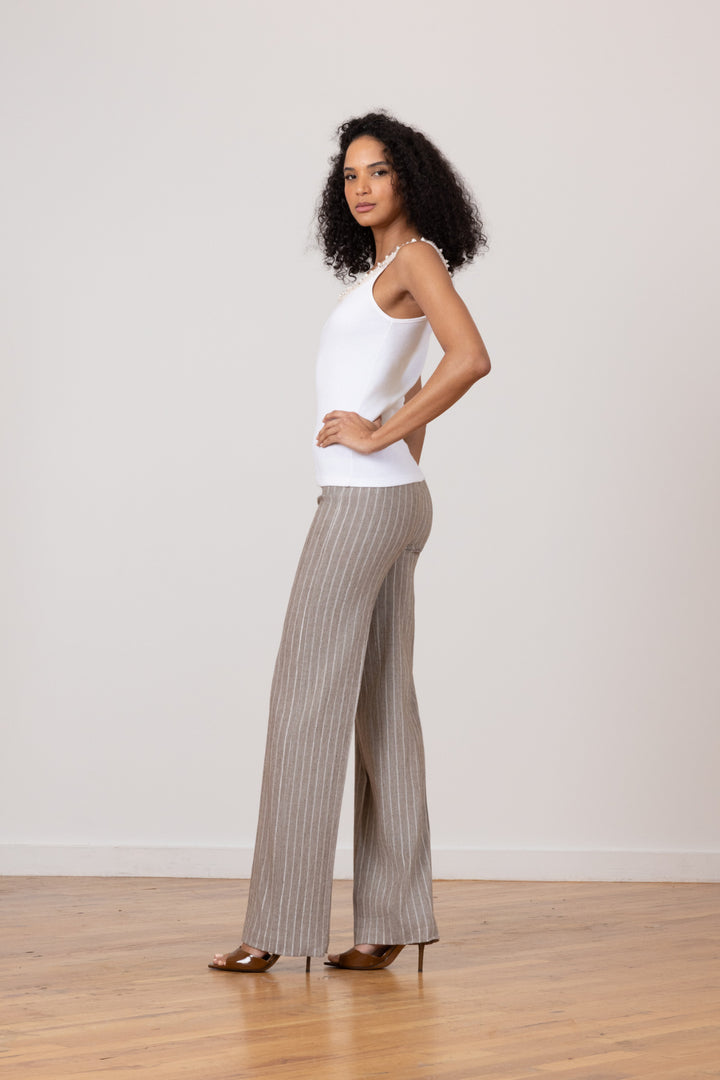 FLAVIA Linen Solar Mushroom - AVENUE MONTAIGNE 