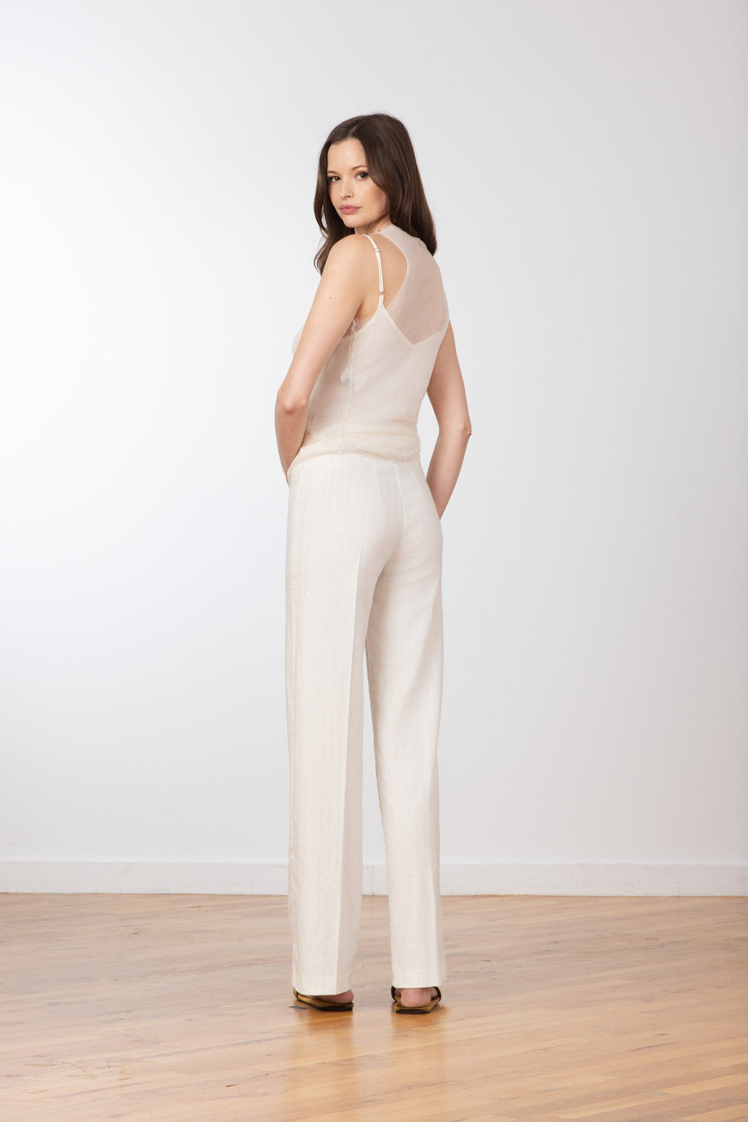 FLAVIA Linen Solar White - AVENUE MONTAIGNE 