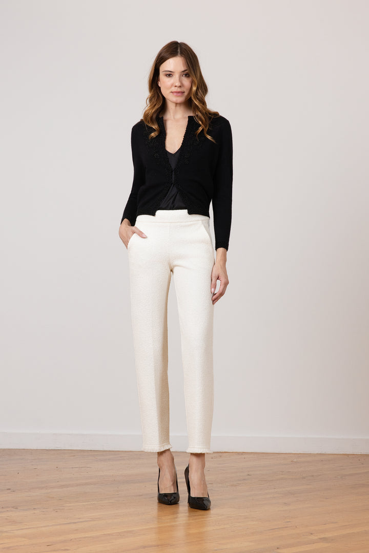 JOAN FRINGE Boucle Winter White