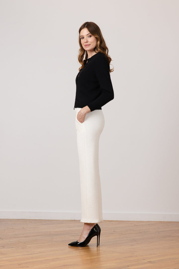 JOAN FRINGE Boucle Winter White