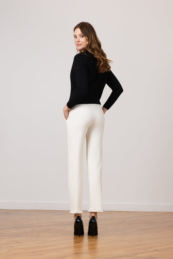 JOAN FRINGE Boucle Winter White