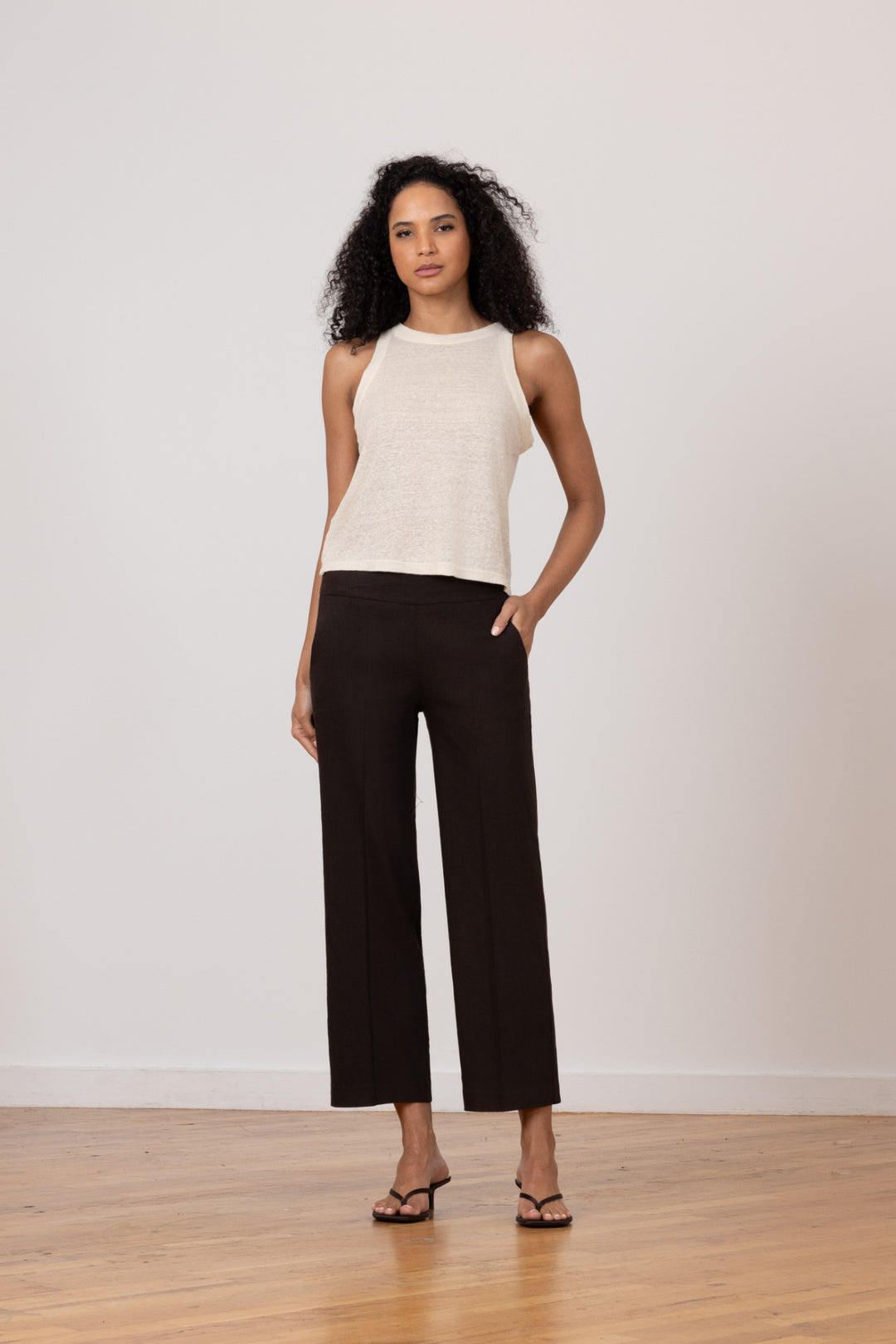 GRACE Linen Espresso - AVENUE MONTAIGNE 