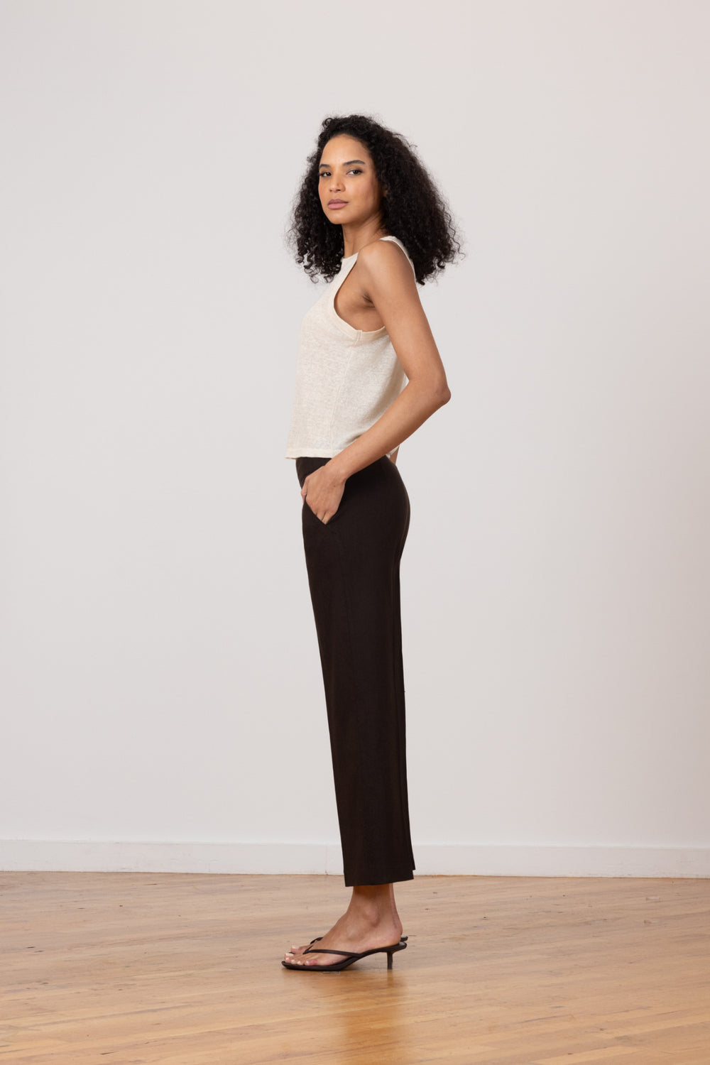 GRACE Linen Espresso - AVENUE MONTAIGNE 