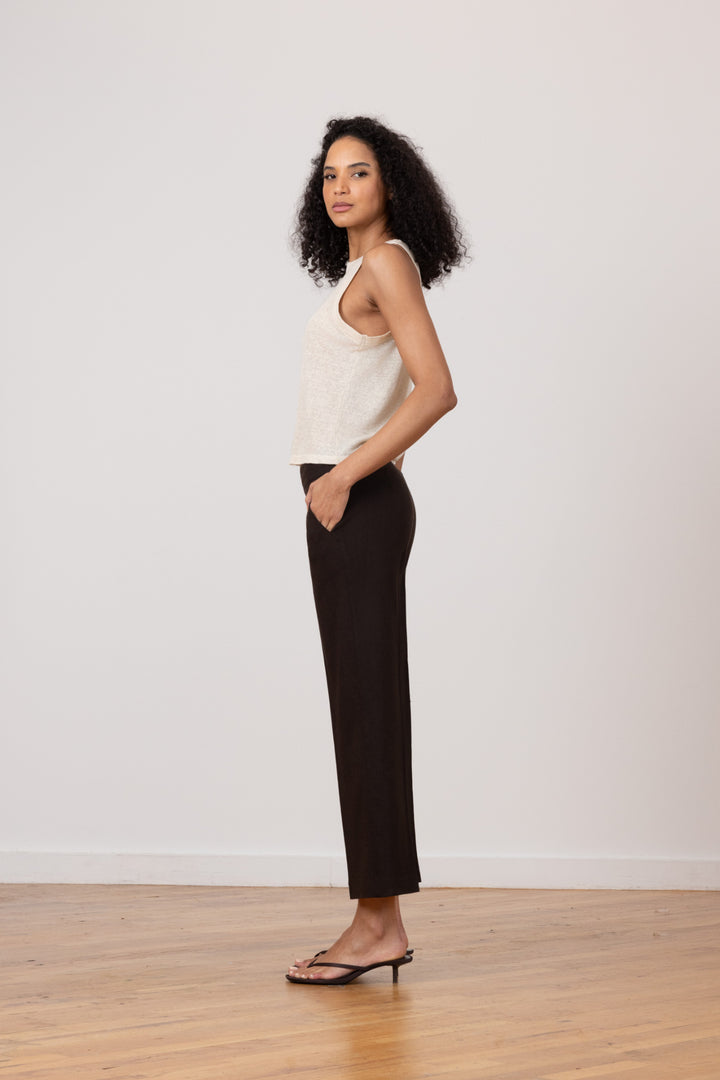 GRACE Linen Espresso - AVENUE MONTAIGNE 