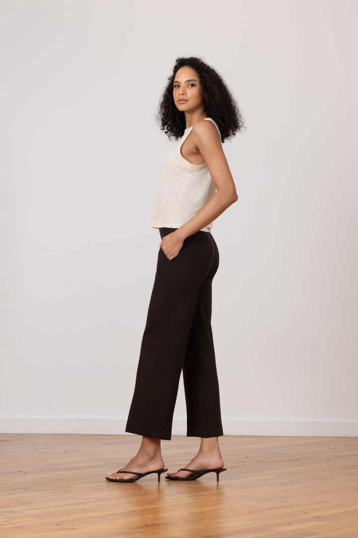 GRACE Linen Espresso - AVENUE MONTAIGNE 